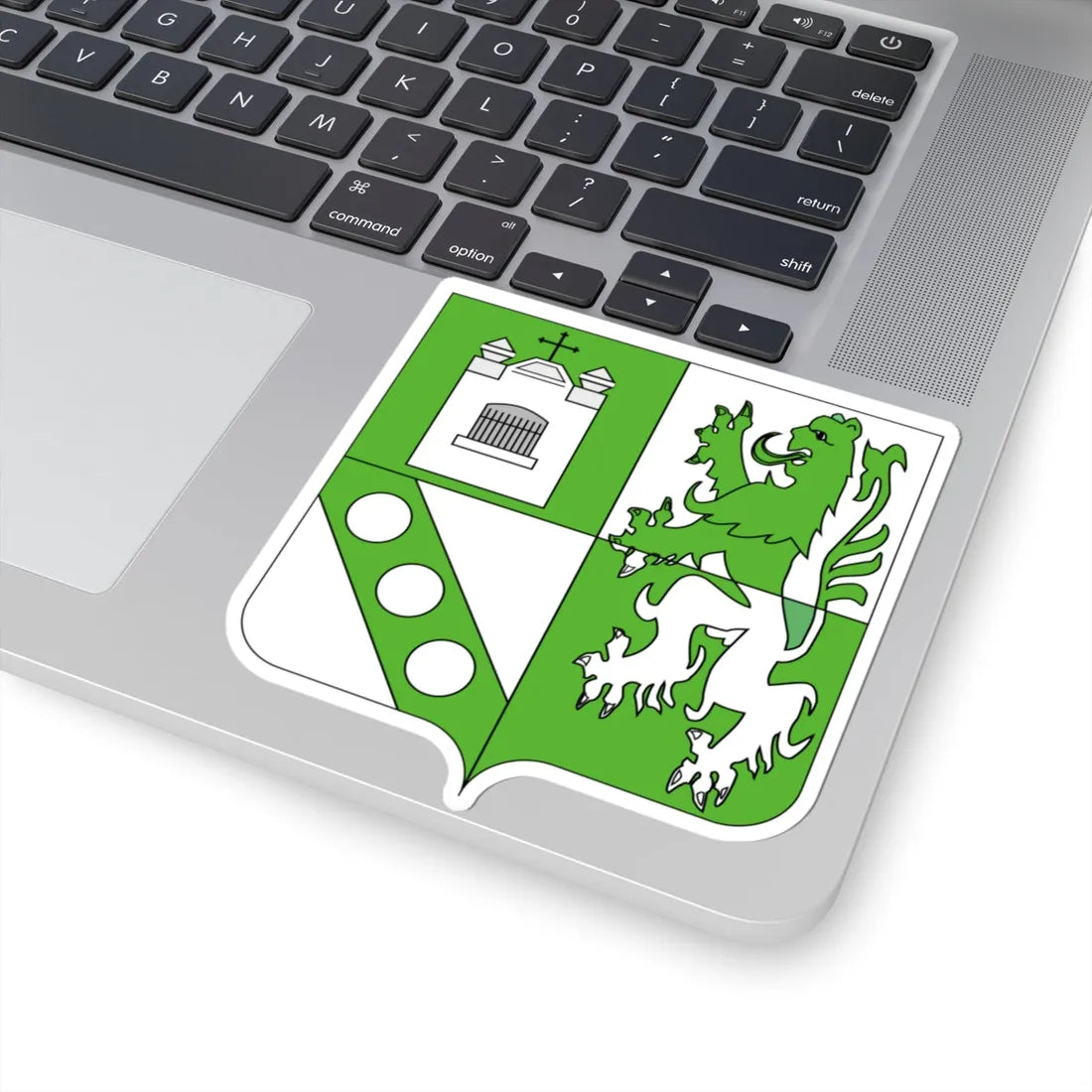Blason Berchem-Sainte-Agathe (Belgium) (Coat of Arms) STICKER Vinyl Kiss-Cut Decal - The Sticker Space