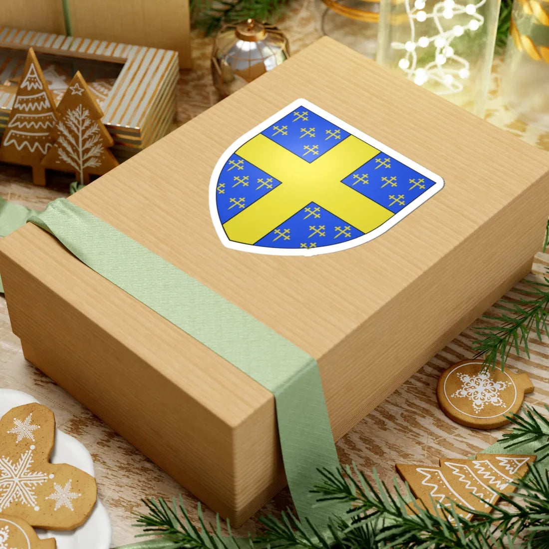 Blason Bertogne (Belgium) (Coat of Arms) STICKER Vinyl Kiss-Cut Decal - The Sticker Space