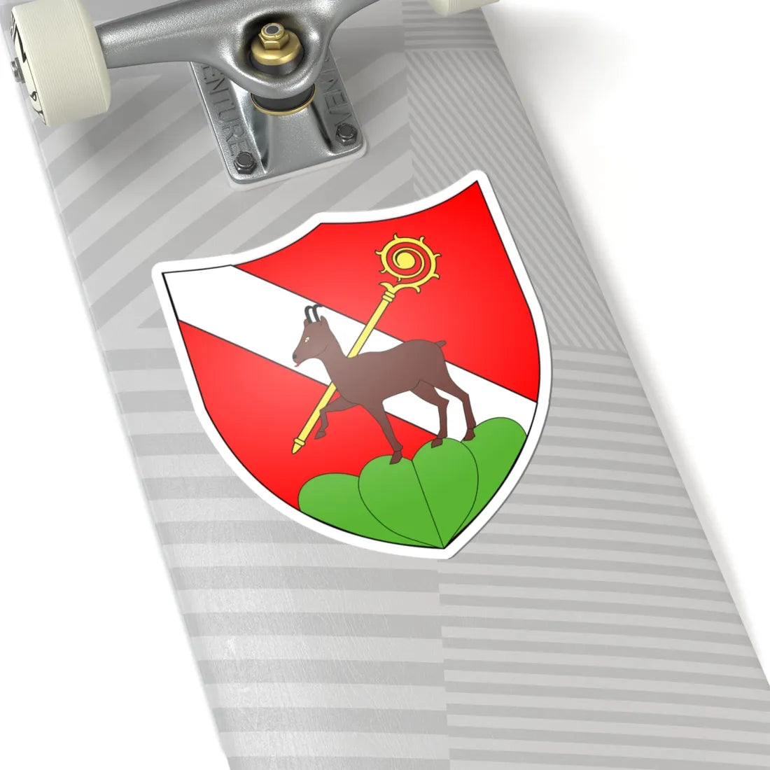 Blason Botterens suisse (Switzerland) (Coat of Arms) STICKER Vinyl Kiss-Cut Decal - The Sticker Space