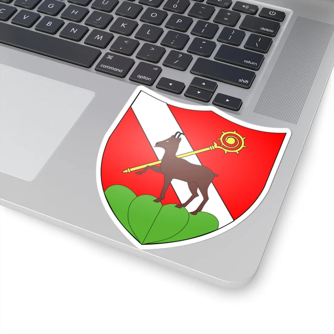 Blason Botterens suisse (Switzerland) (Coat of Arms) STICKER Vinyl Kiss-Cut Decal - The Sticker Space