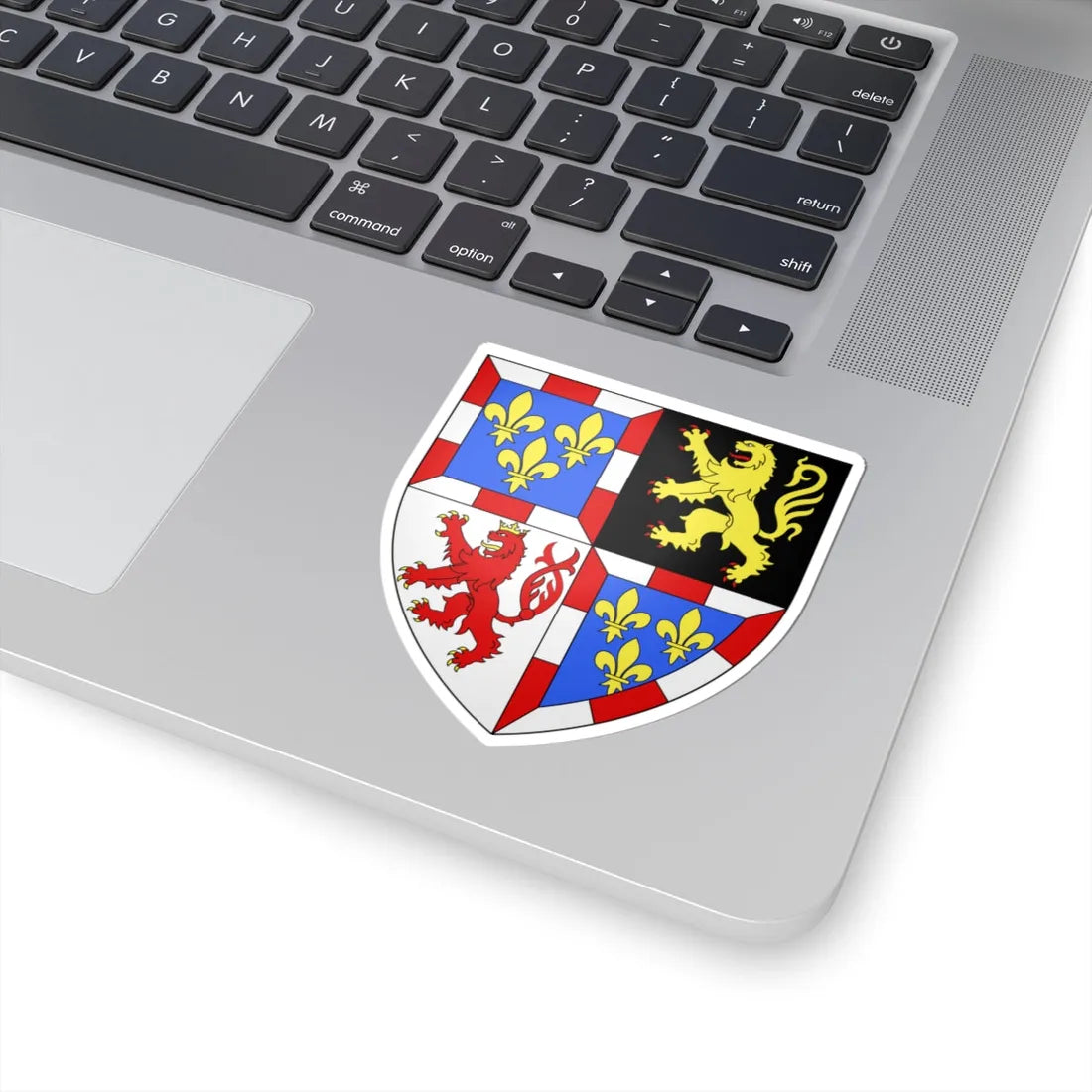 Blason Bourgogne-Brabant selon Gelre (Belgium) (Coat of Arms) STICKER Vinyl Kiss-Cut Decal - The Sticker Space