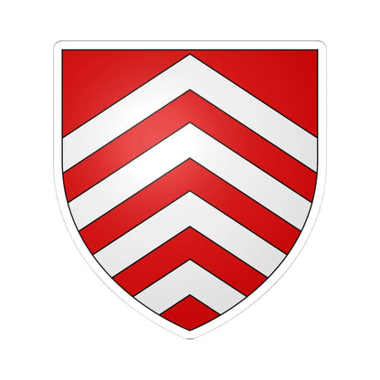 Blason Brakel (Belgium) (Coat of Arms) STICKER Vinyl Kiss-Cut Decal 4 Inch White - The Sticker Space