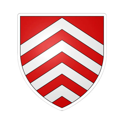 Blason Brakel (Belgium) (Coat of Arms) STICKER Vinyl Kiss-Cut Decal 6 Inch White - The Sticker Space