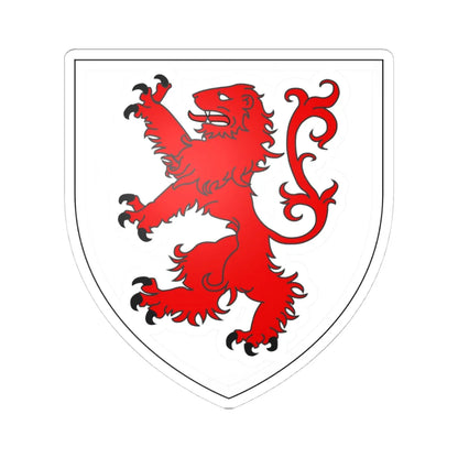 Blason Braunschweig (Germany) (Coat of Arms) STICKER Vinyl Kiss-Cut Decal 4 Inch White - The Sticker Space