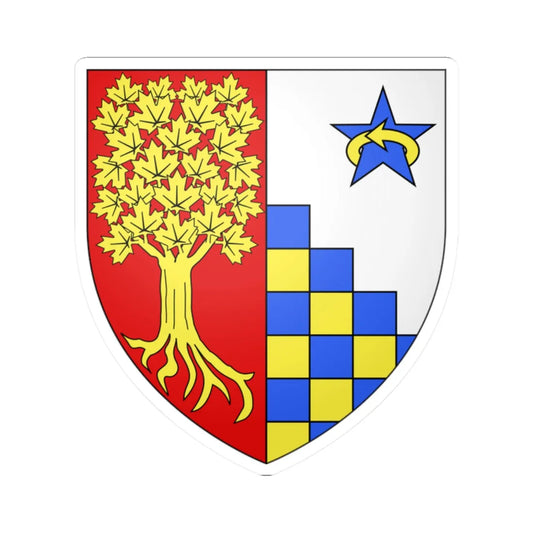 Blason CA Asunta di Lorenzo Herald Chancellor of Canada (Canada) (Coat of Arms) STICKER Vinyl Kiss-Cut Decal 2 Inch White - The Sticker Space