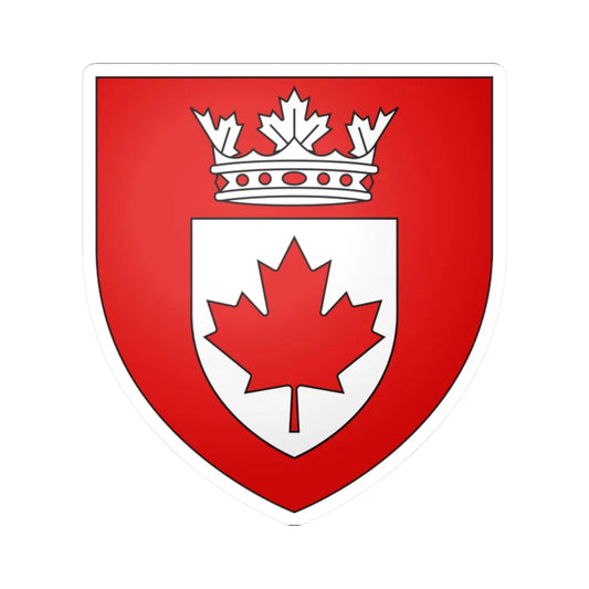 Blason CA Chief Herald of Canada (Canada) (Coat of Arms) STICKER Vinyl Kiss-Cut Decal 2 Inch White - The Sticker Space