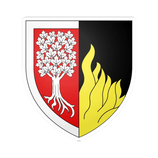 Blason CA Emmanuelle Sajous Deputy Herald Chancellor of Canada (Canada) (Coat of Arms) STICKER Vinyl Kiss-Cut Decal 2 Inch White - The Sticker Space