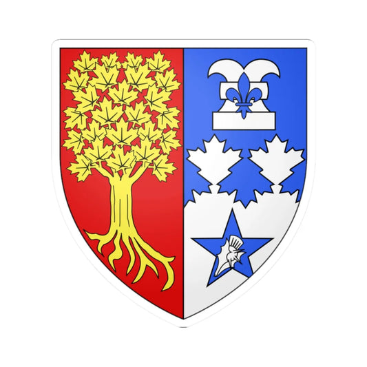 Blason CA Judith LaRocque Herald Chancellor of Canada (Canada) (Coat of Arms) STICKER Vinyl Kiss-Cut Decal 2 Inch White - The Sticker Space