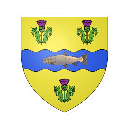 Blason ca Province Nouvelle-Écosse 1867-1929 (Canada) (Coat of Arms) STICKER Vinyl Kiss-Cut Decal 2 Inch White - The Sticker Space