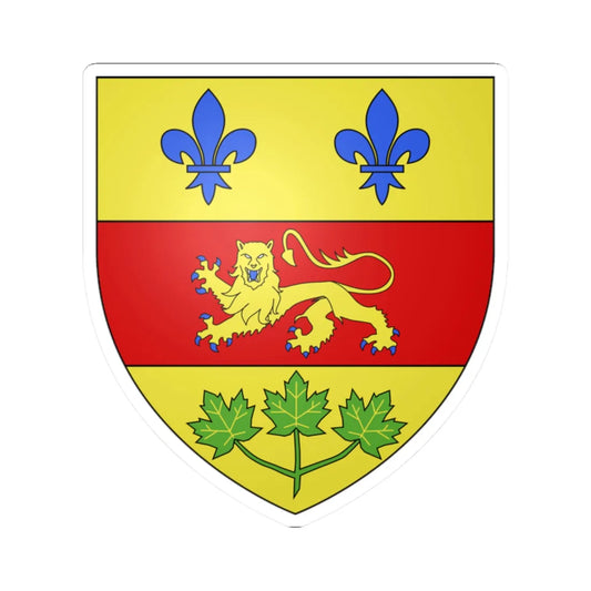 Blason ca Province Quebec 1867 -1939 (Canada) (Coat of Arms) STICKER Vinyl Kiss-Cut Decal 2 Inch White - The Sticker Space