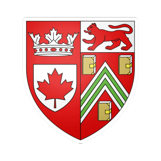 Blason CA Robert Watt Chief Herald of Canada (Canada) (Coat of Arms) STICKER Vinyl Kiss-Cut Decal 2 Inch White - The Sticker Space