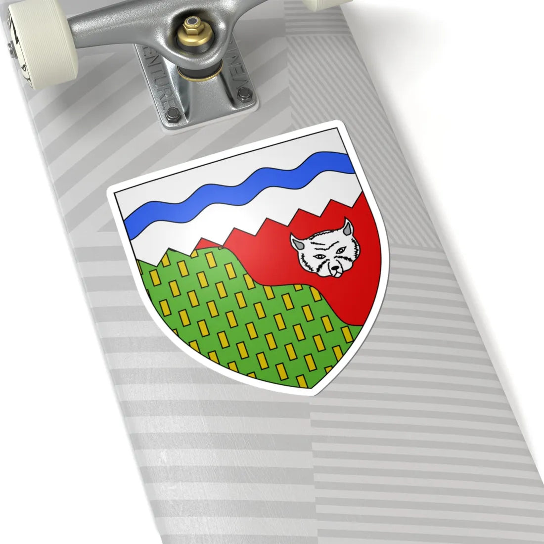 Blason ca Territoires du Nord-Ouest (Canada) (Coat of Arms) STICKER Vinyl Kiss-Cut Decal - The Sticker Space