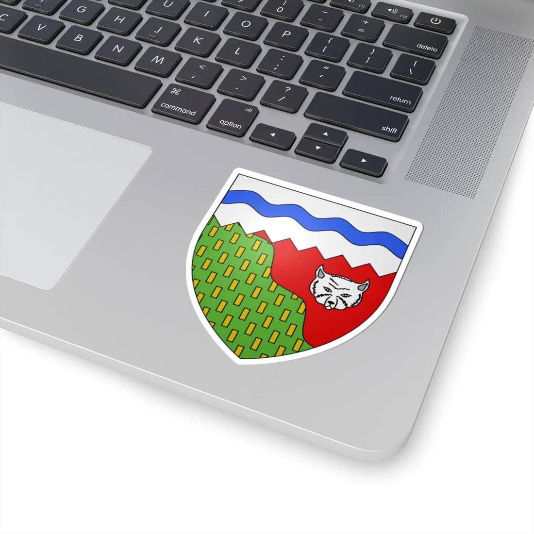 Blason ca Territoires du Nord-Ouest (Canada) (Coat of Arms) STICKER Vinyl Kiss-Cut Decal - The Sticker Space