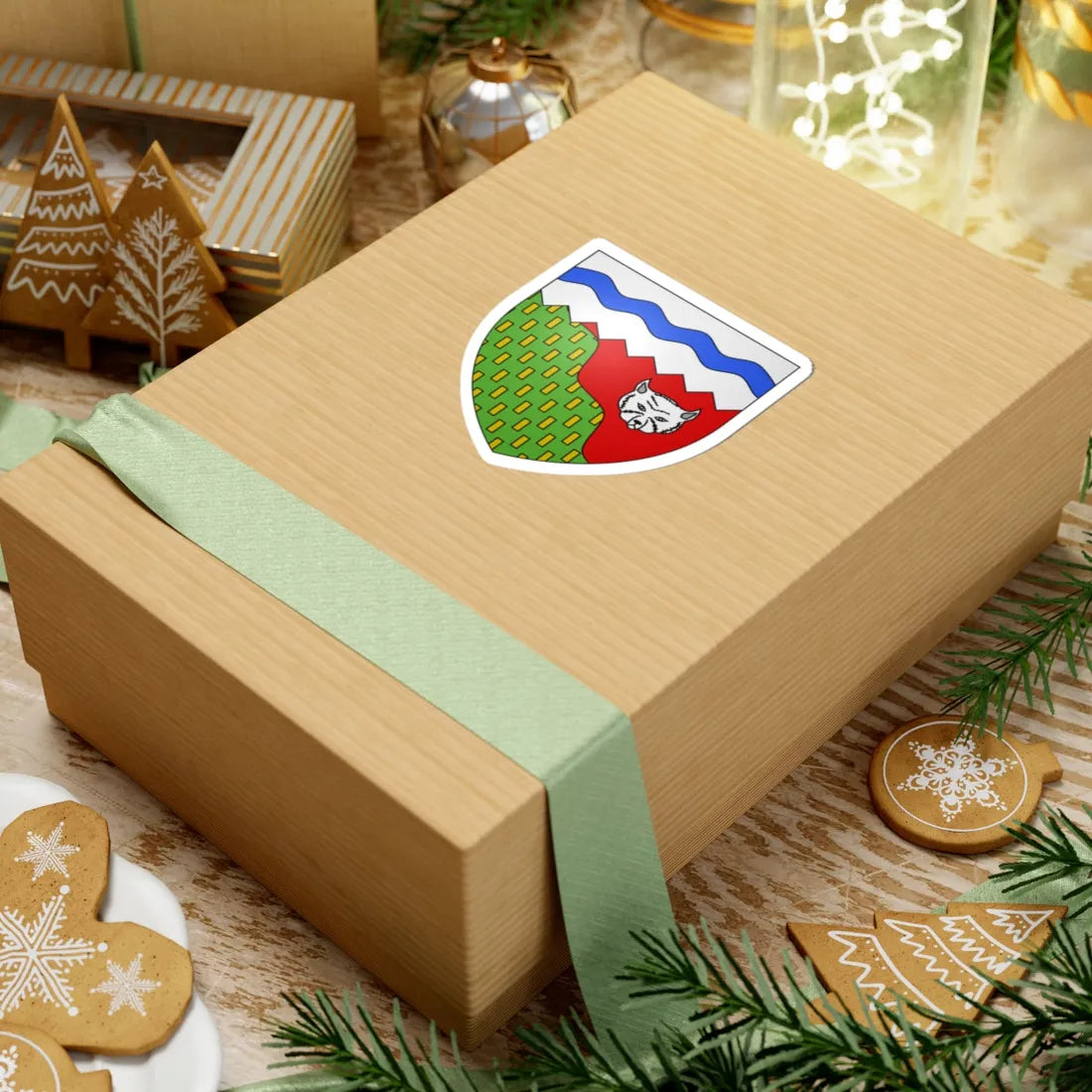 Blason ca Territoires du Nord-Ouest (Canada) (Coat of Arms) STICKER Vinyl Kiss-Cut Decal - The Sticker Space