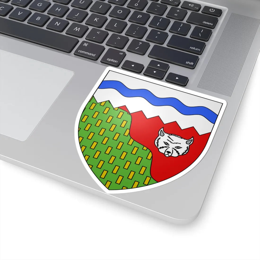 Blason ca Territoires du Nord-Ouest (Canada) (Coat of Arms) STICKER Vinyl Kiss-Cut Decal - The Sticker Space