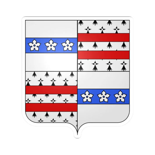 Blason ca ville Drummondville (Canada) (Coat of Arms) STICKER Vinyl Kiss-Cut Decal 2 Inch White - The Sticker Space