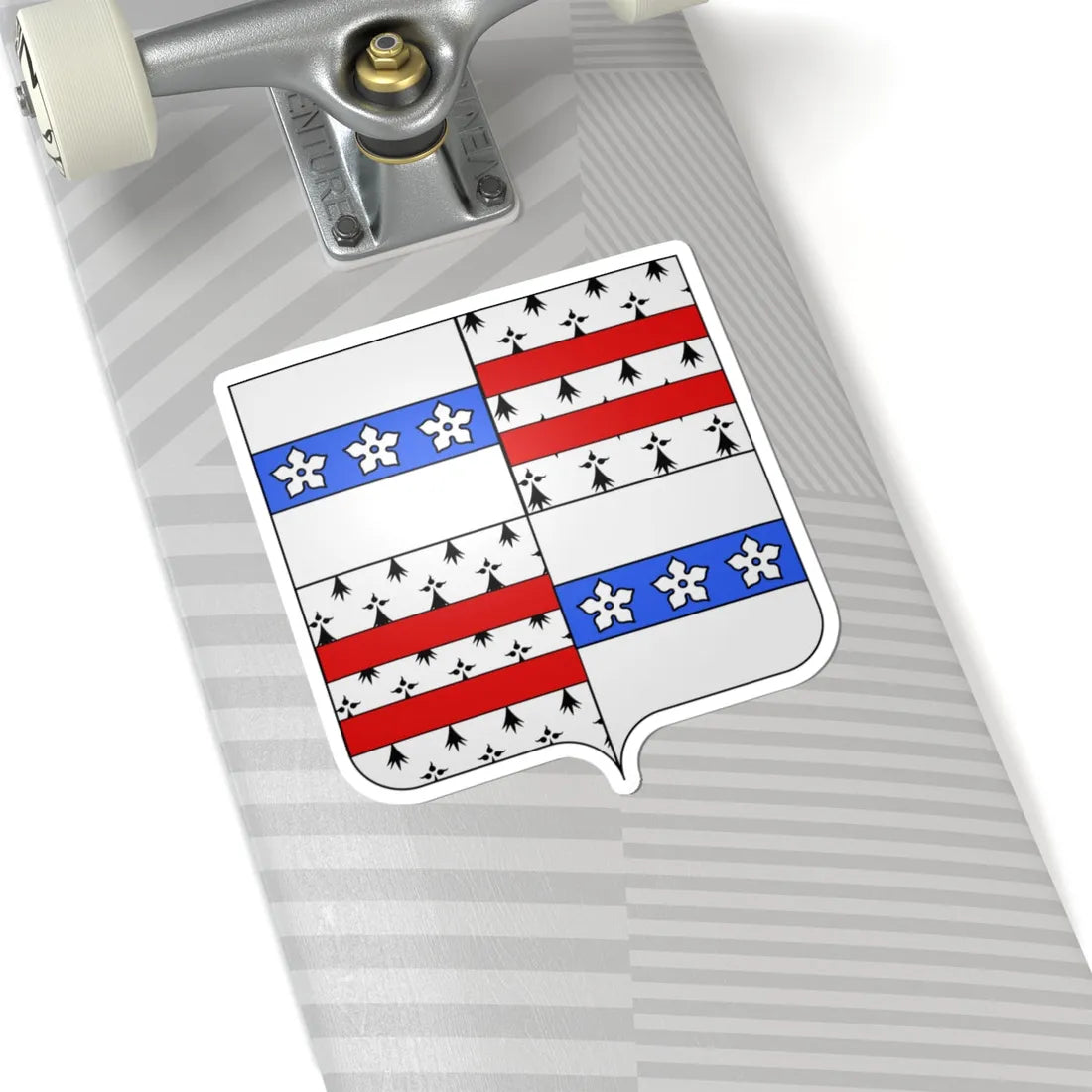 Blason ca ville Drummondville (Canada) (Coat of Arms) STICKER Vinyl Kiss-Cut Decal - The Sticker Space