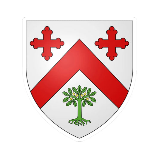 Blason ca ville Saint-Boniface Québec (Canada) (Coat of Arms) STICKER Vinyl Kiss-Cut Decal 2 Inch White - The Sticker Space