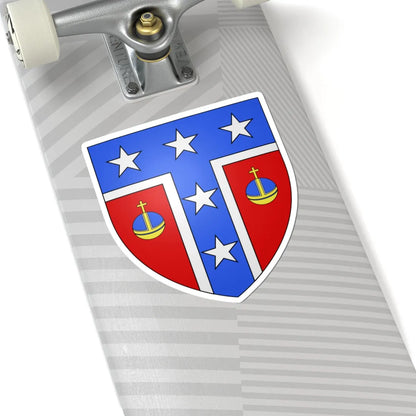 Blason ca ville Saint-CômeLinière (Canada) (Coat of Arms) STICKER Vinyl Kiss-Cut Decal - The Sticker Space