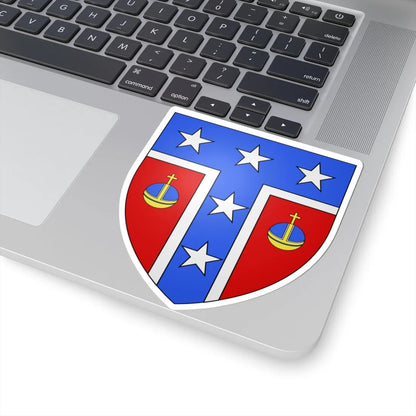 Blason ca ville Saint-CômeLinière (Canada) (Coat of Arms) STICKER Vinyl Kiss-Cut Decal - The Sticker Space