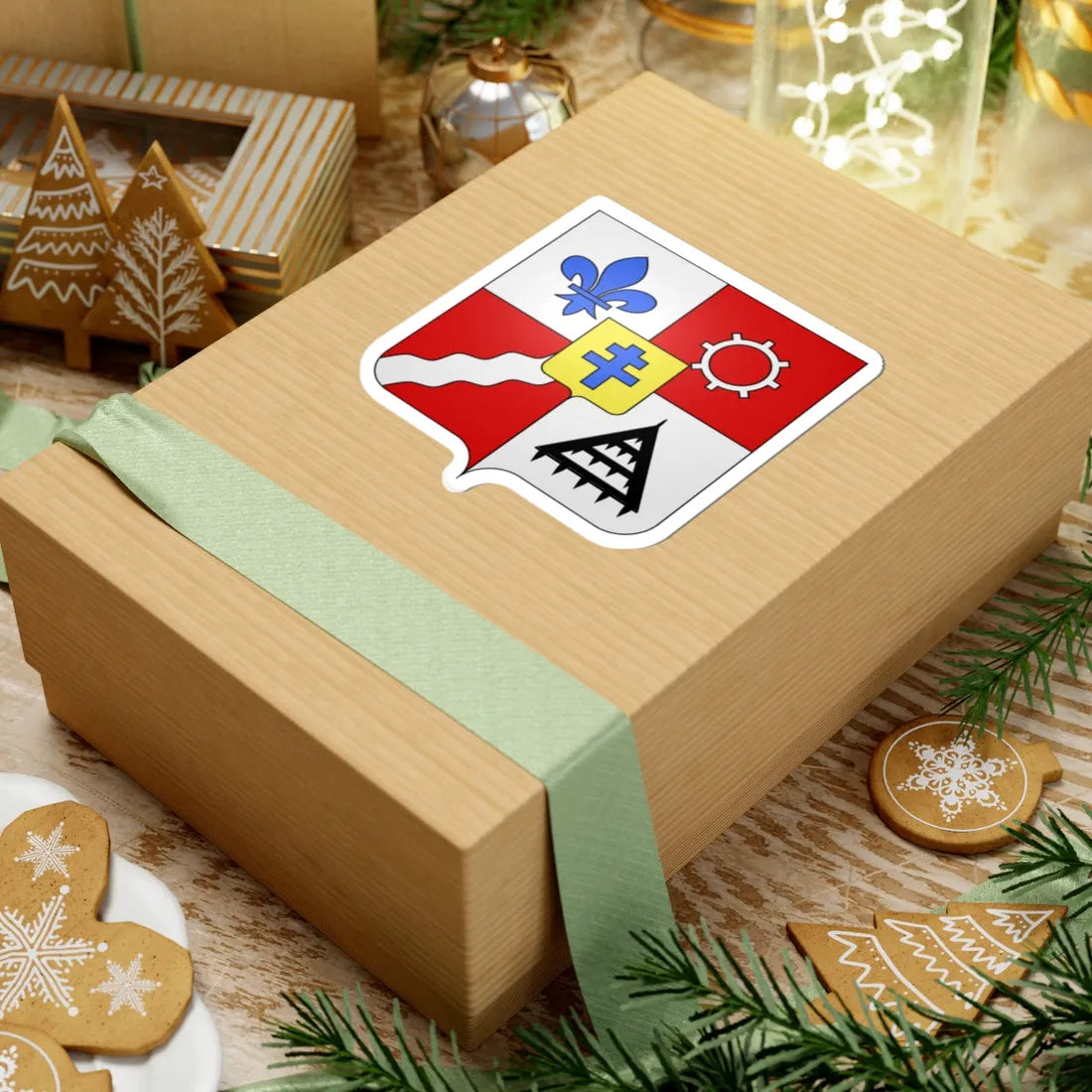 Blason ca ville Saint-Hyacinthe Canada (Canada) (Coat of Arms) STICKER Vinyl Kiss-Cut Decal - The Sticker Space