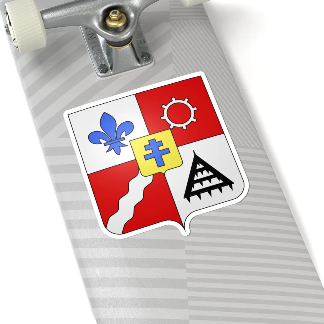 Blason ca ville Saint-Hyacinthe Canada (Canada) (Coat of Arms) STICKER Vinyl Kiss-Cut Decal - The Sticker Space