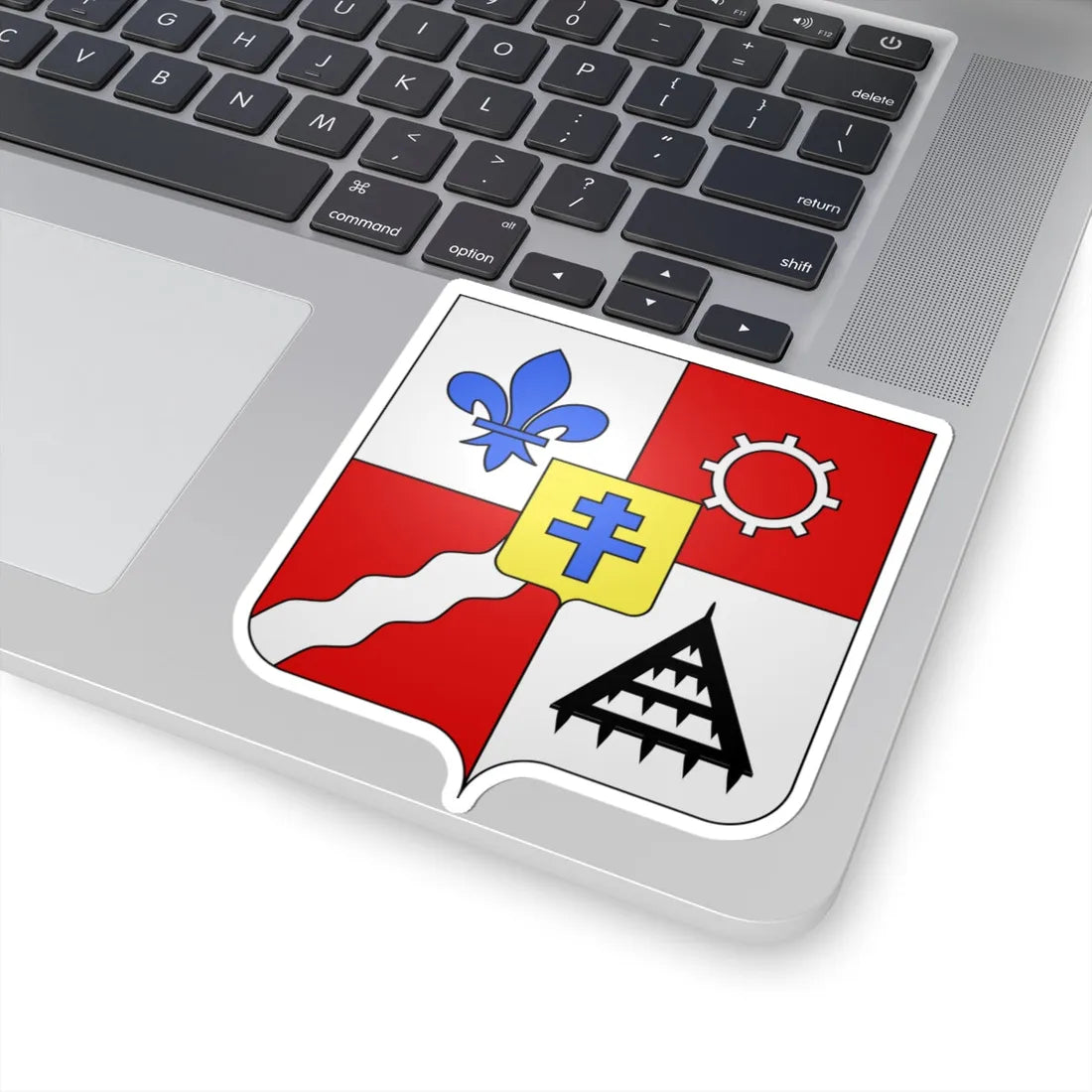 Blason ca ville Saint-Hyacinthe Canada (Canada) (Coat of Arms) STICKER Vinyl Kiss-Cut Decal - The Sticker Space