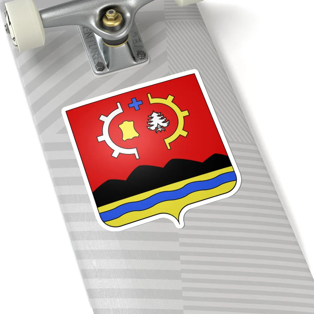 Blason ca ville Saint-Tite (Canada) (Coat of Arms) STICKER Vinyl Kiss-Cut Decal - The Sticker Space