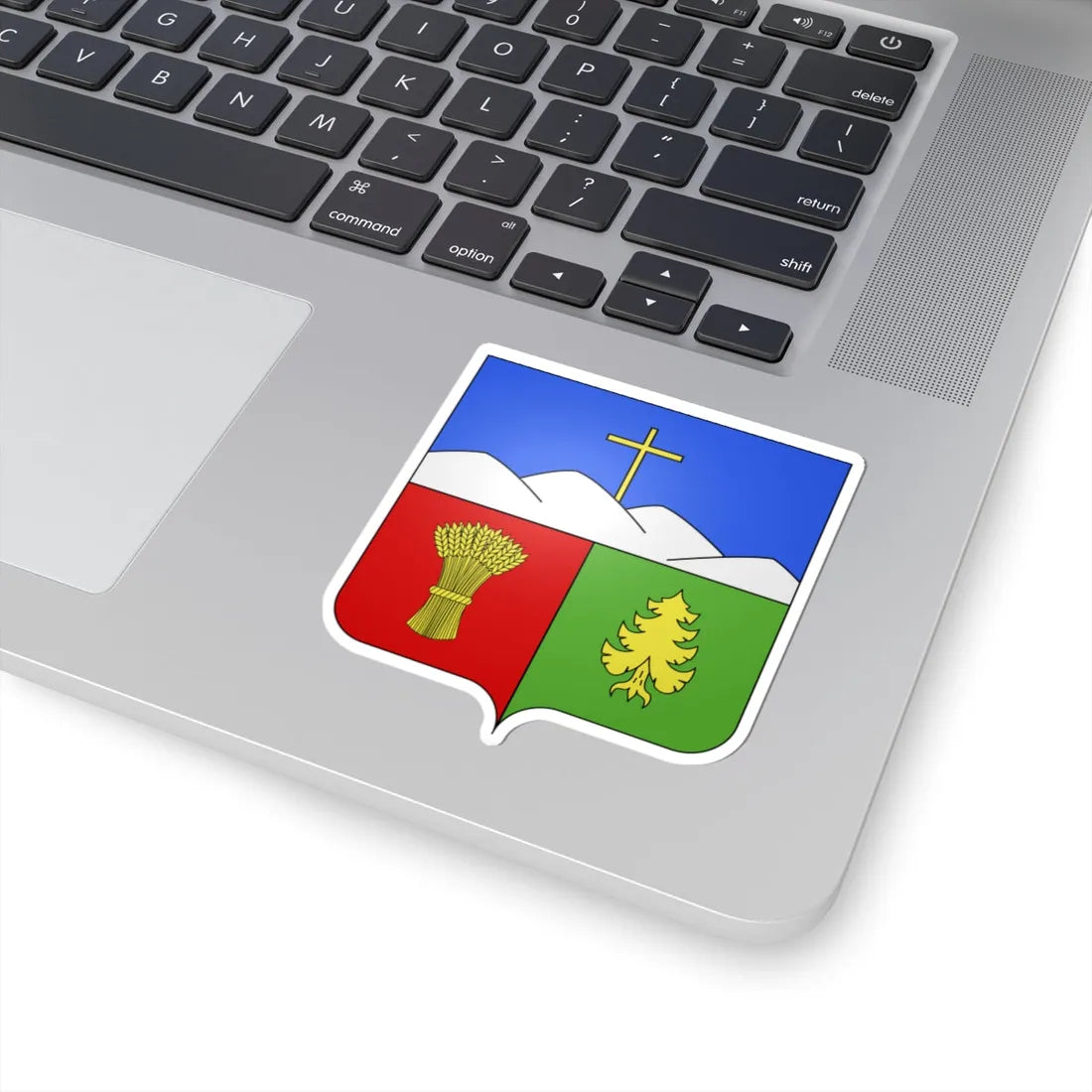 Blason ca ville Saint-Vianney (Canada) (Coat of Arms) STICKER Vinyl Kiss-Cut Decal - The Sticker Space