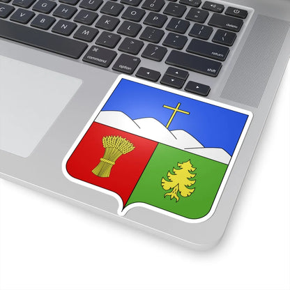 Blason ca ville Saint-Vianney (Canada) (Coat of Arms) STICKER Vinyl Kiss-Cut Decal - The Sticker Space