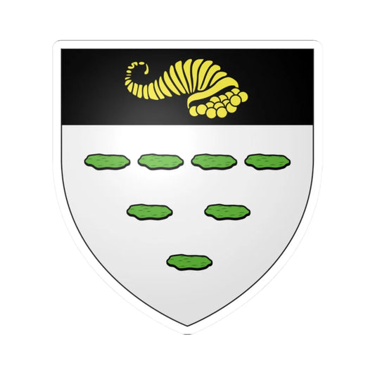 Blason ca ville Sept-Îles Sept-Rivières (Canada) (Coat of Arms) STICKER Vinyl Kiss-Cut Decal 2 Inch White - The Sticker Space