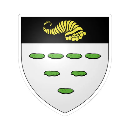 Blason ca ville Sept-Îles Sept-Rivières (Canada) (Coat of Arms) STICKER Vinyl Kiss-Cut Decal 4 Inch White - The Sticker Space
