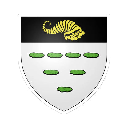 Blason ca ville Sept-Îles Sept-Rivières (Canada) (Coat of Arms) STICKER Vinyl Kiss-Cut Decal 6 Inch White - The Sticker Space