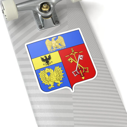 Blason Camille Borghèse2 sans orn (Italy) (Coat of Arms) STICKER Vinyl Kiss-Cut Decal - The Sticker Space