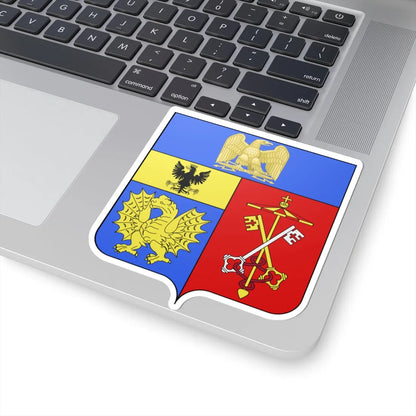 Blason Camille Borghèse2 sans orn (Italy) (Coat of Arms) STICKER Vinyl Kiss-Cut Decal - The Sticker Space