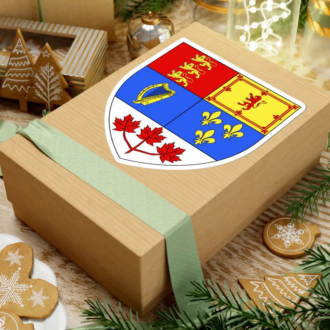 Blason Canada (Canada) (Coat of Arms) STICKER Vinyl Kiss-Cut Decal - The Sticker Space