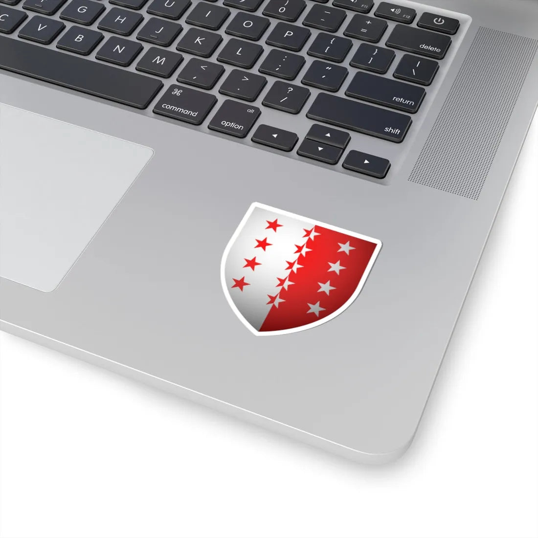 Blason Canton Valais 3D (Switzerland) (Coat of Arms) STICKER Vinyl Kiss-Cut Decal - The Sticker Space