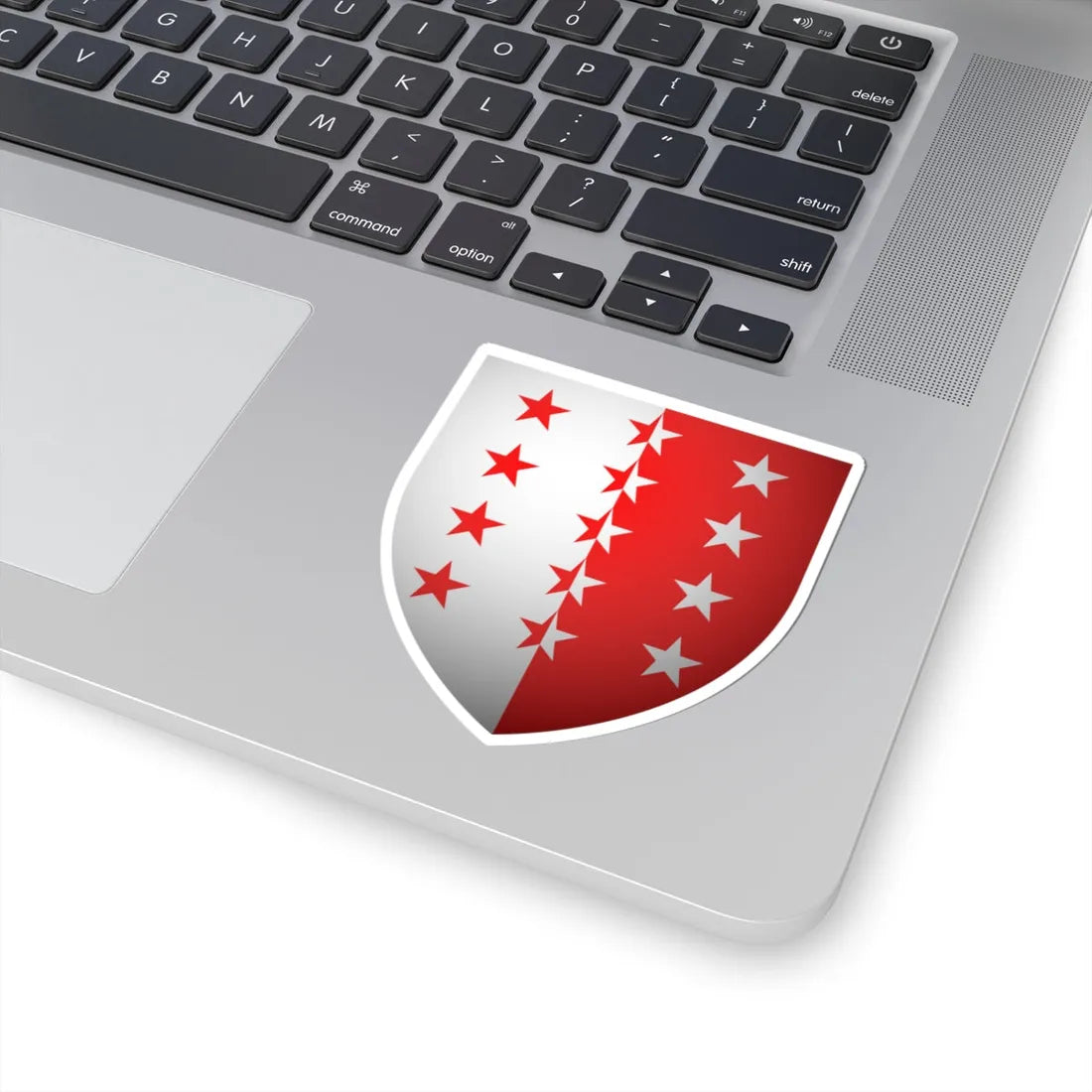 Blason Canton Valais 3D (Switzerland) (Coat of Arms) STICKER Vinyl Kiss-Cut Decal - The Sticker Space