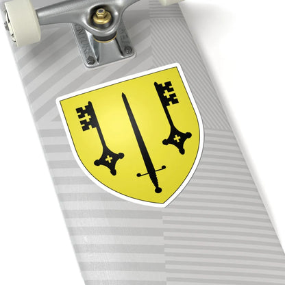 Blason cassel (France) (Coat of Arms) STICKER Vinyl Kiss-Cut Decal - The Sticker Space