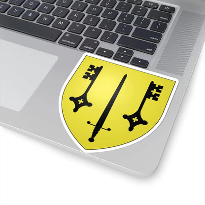 Blason cassel (France) (Coat of Arms) STICKER Vinyl Kiss-Cut Decal - The Sticker Space