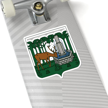 Blason Cerfontaine (Belgium) (Coat of Arms) STICKER Vinyl Kiss-Cut Decal - The Sticker Space