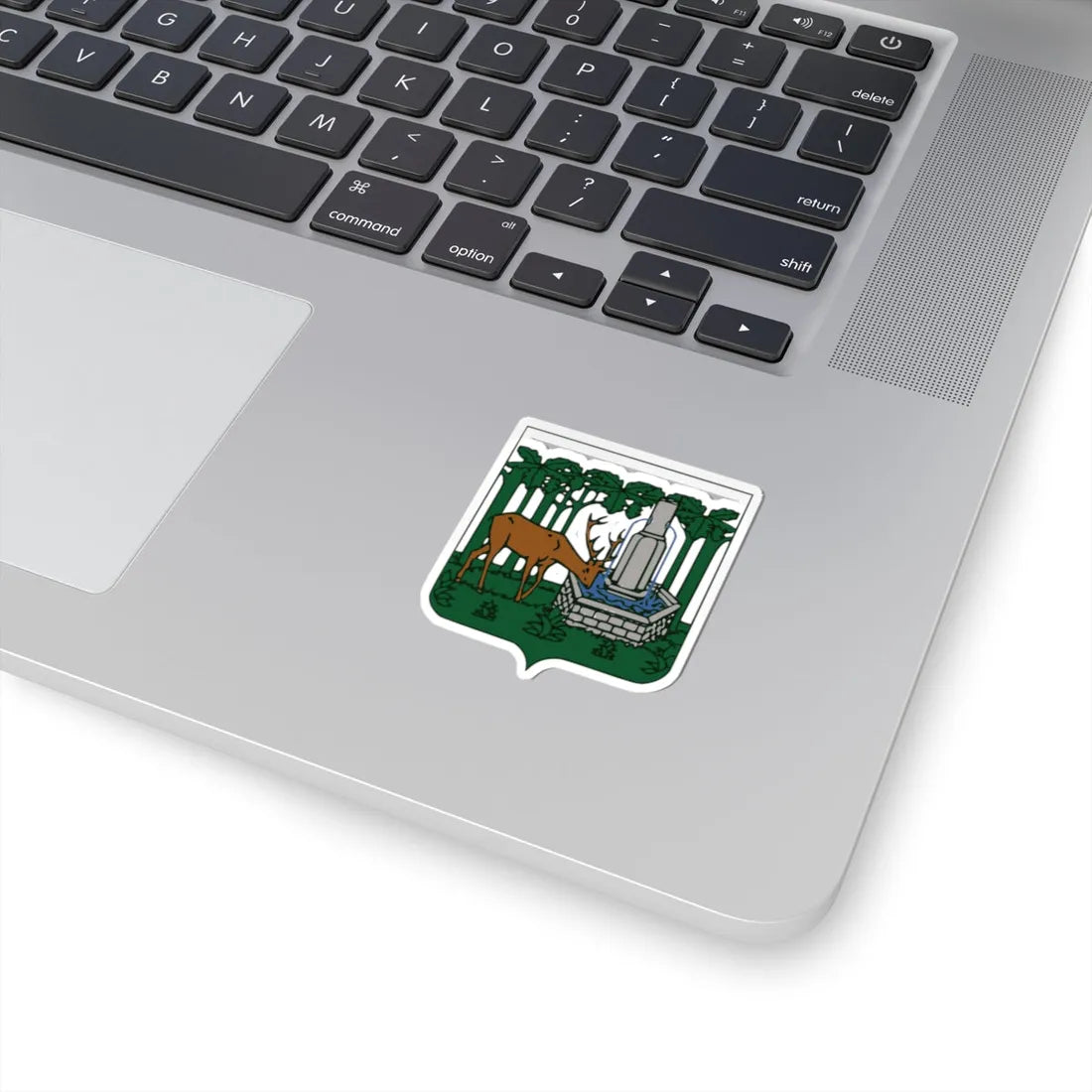 Blason Cerfontaine (Belgium) (Coat of Arms) STICKER Vinyl Kiss-Cut Decal - The Sticker Space