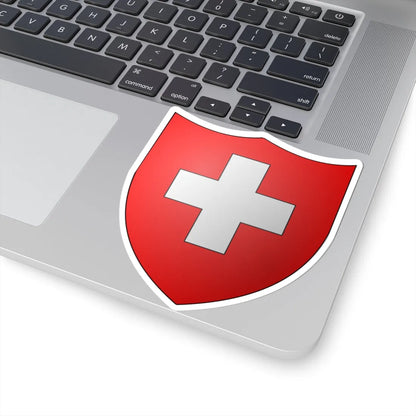 Blason-CH-3D-SUISSE-001 (Switzerland) (Coat of Arms) STICKER Vinyl Kiss-Cut Decal - The Sticker Space