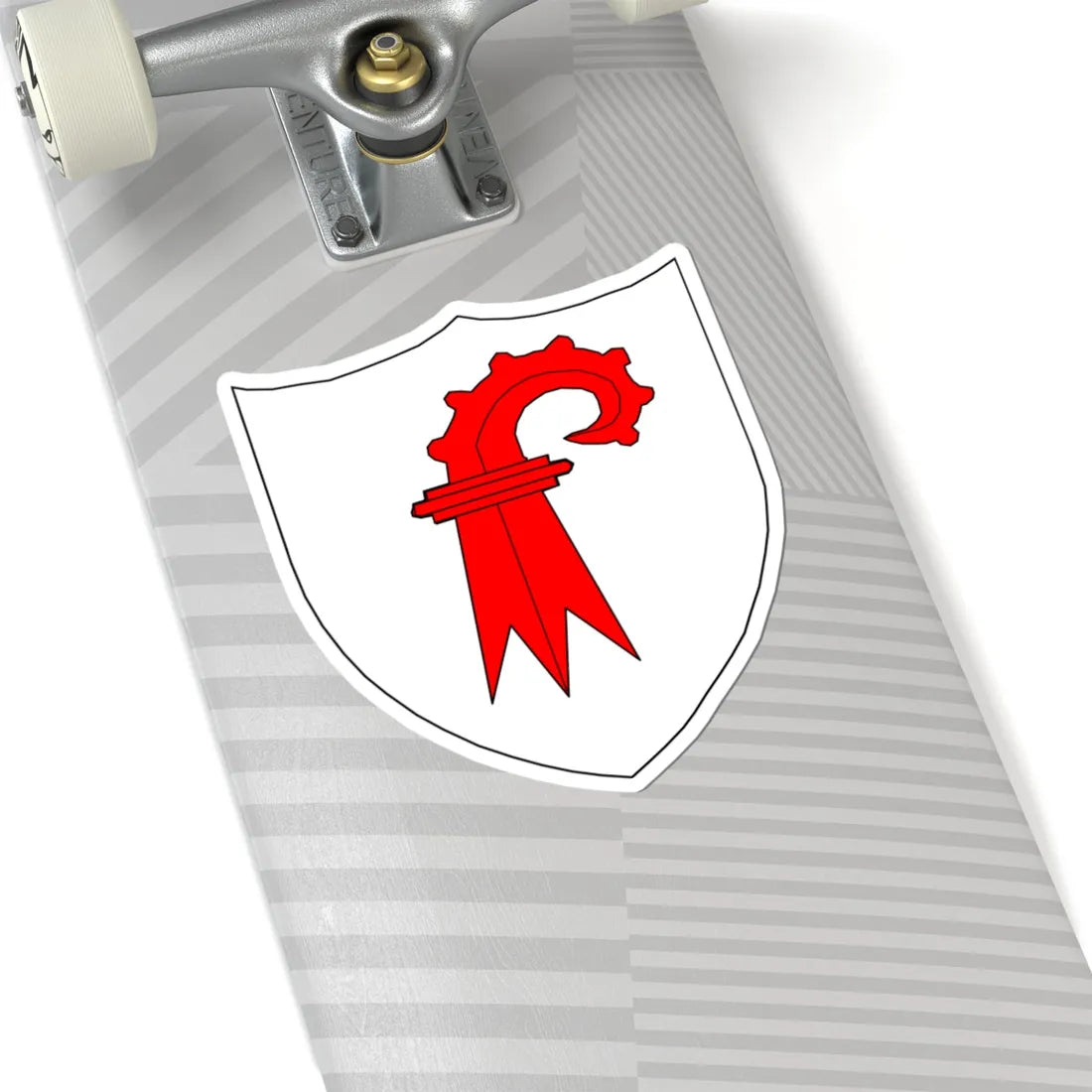 Blason-CH-Canton-Bâle-Campagne (Switzerland) (Coat of Arms) STICKER Vinyl Kiss-Cut Decal - The Sticker Space