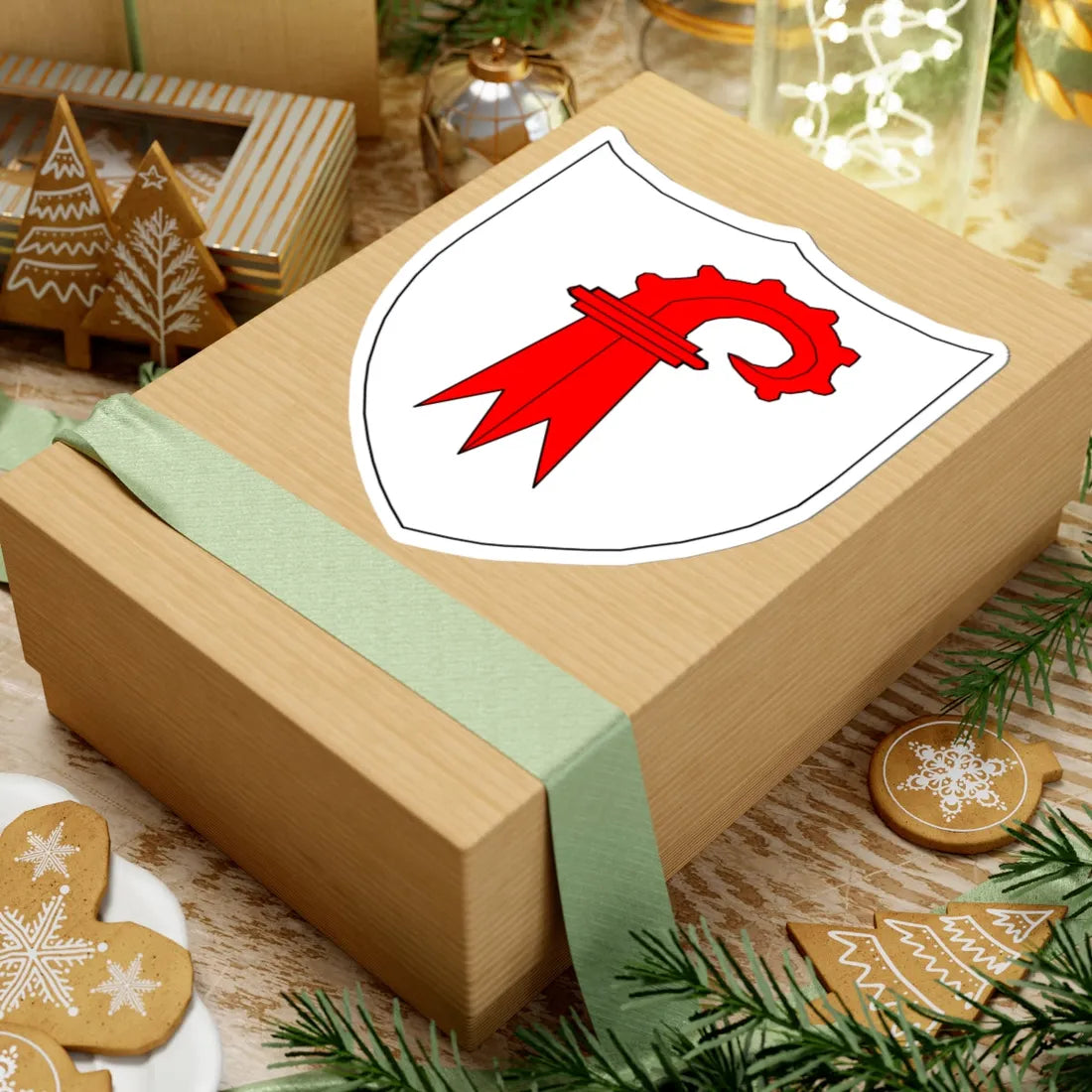 Blason-CH-Canton-Bâle-Campagne (Switzerland) (Coat of Arms) STICKER Vinyl Kiss-Cut Decal - The Sticker Space