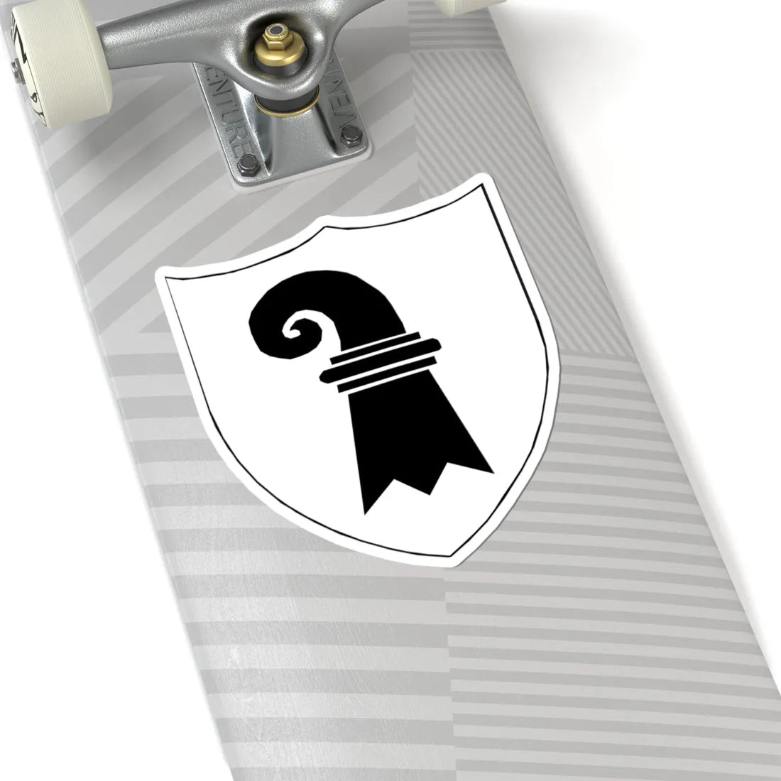 Blason-CH-Canton-Bâle-Ville (Switzerland) (Coat of Arms) STICKER Vinyl Kiss-Cut Decal - The Sticker Space