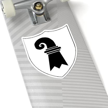 Blason-CH-Canton-Bâle-Ville (Switzerland) (Coat of Arms) STICKER Vinyl Kiss-Cut Decal - The Sticker Space