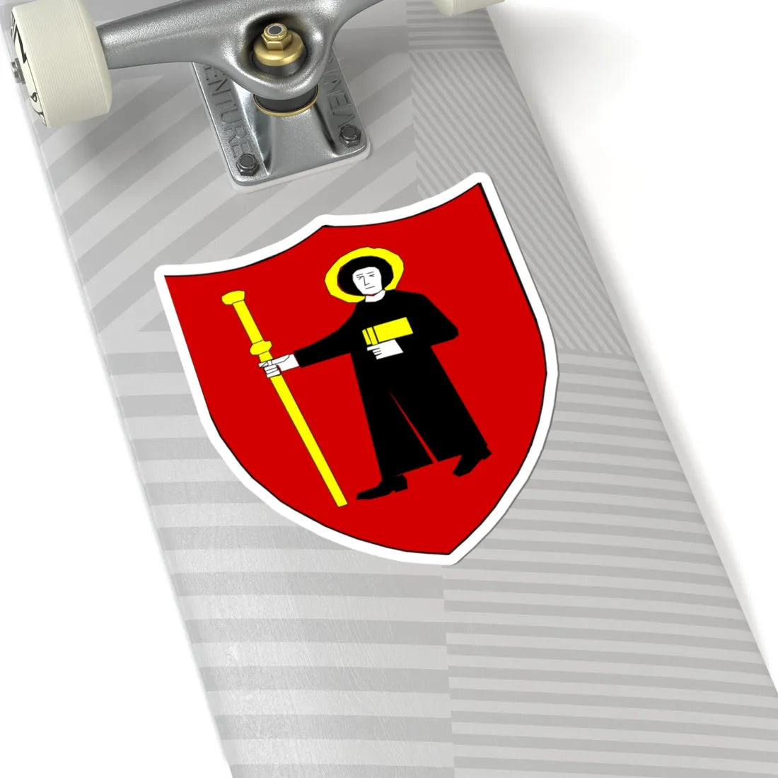Blason-CH-Canton-Glaris (Switzerland) (Coat of Arms) STICKER Vinyl Kiss-Cut Decal - The Sticker Space