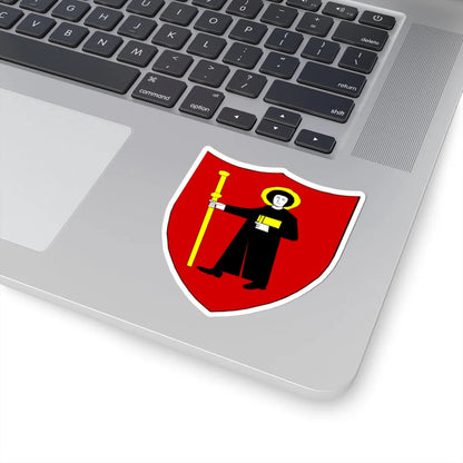 Blason-CH-Canton-Glaris (Switzerland) (Coat of Arms) STICKER Vinyl Kiss-Cut Decal - The Sticker Space
