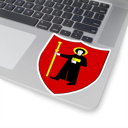 Blason-CH-Canton-Glaris (Switzerland) (Coat of Arms) STICKER Vinyl Kiss-Cut Decal - The Sticker Space